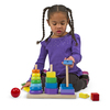 Melissa & Doug Geometric Stacker Toddler Toy, 25 Pieces 567